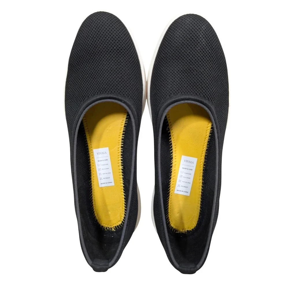 VIVAIA Walker Pro Hybrid Black Knit Slip On Flats Comfort Shoes EU 41.5 US 10 - Picture 8 of 8